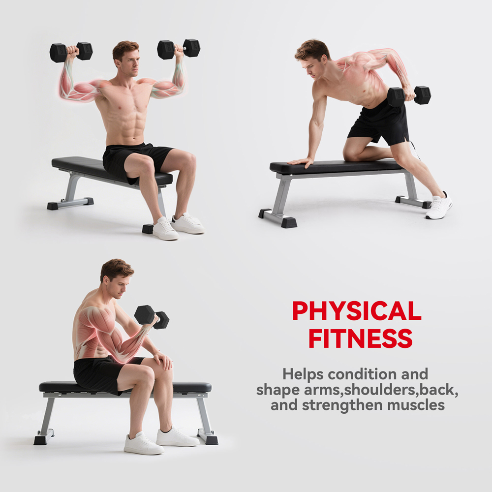 HOMCOM Black Portable Hexagonal Rubber Dumbbell Set 20kg 2 Pack Image 7