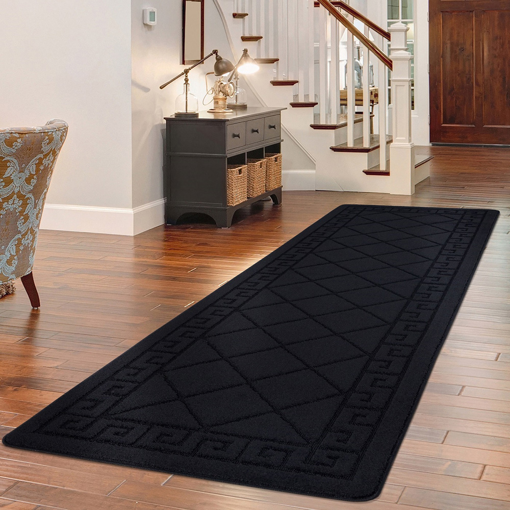 Smart Living Tribela Black Gel Back Non-Slip Door Mat 50 x 80cm Image 2