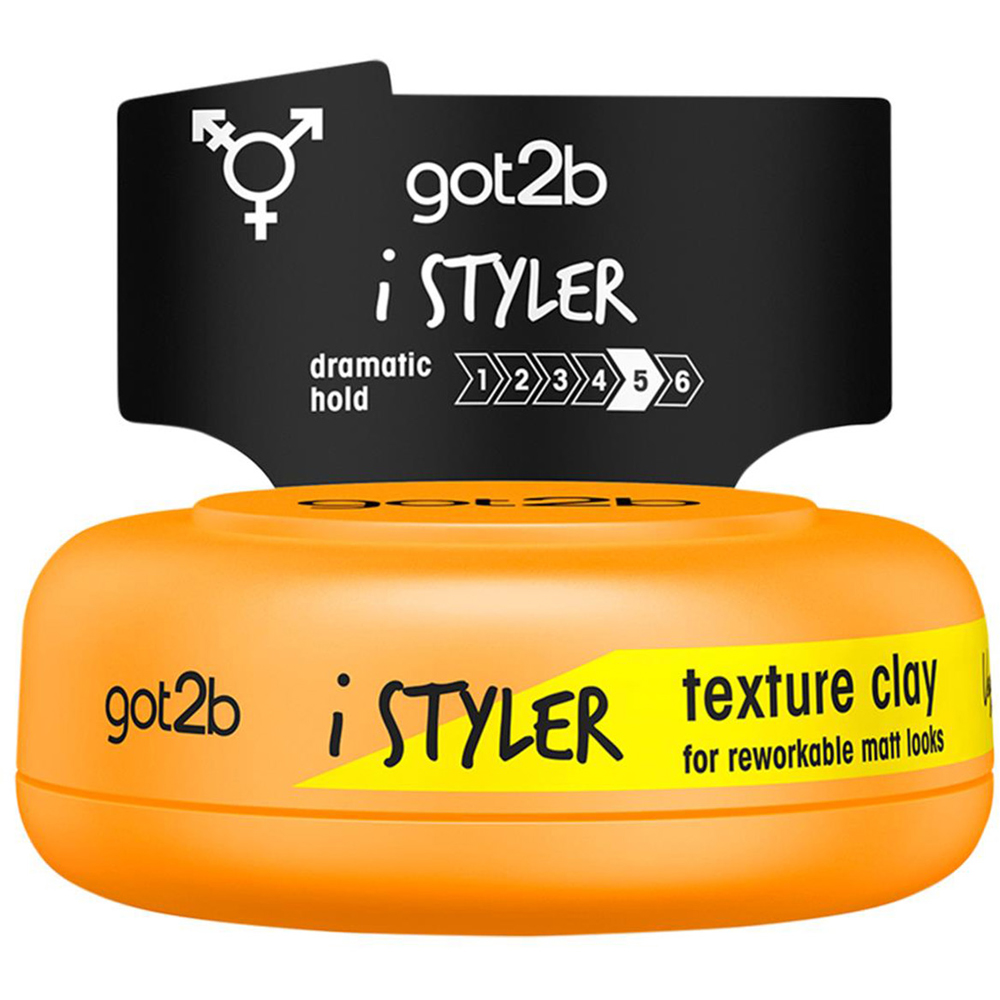 Got2b iStylers Texture Clay for Matte Styles 75ml 3 Pack Image 2