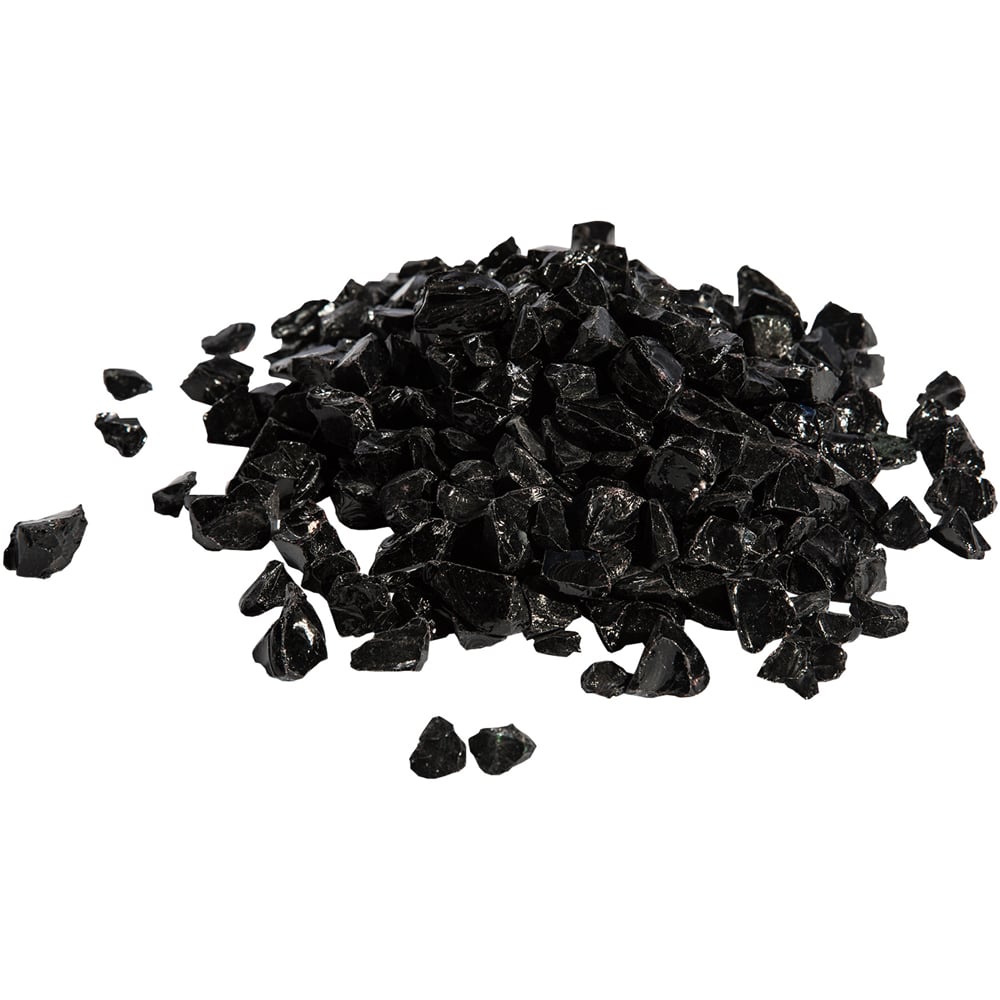 Teamson Home Black Fire Glass Image 1
