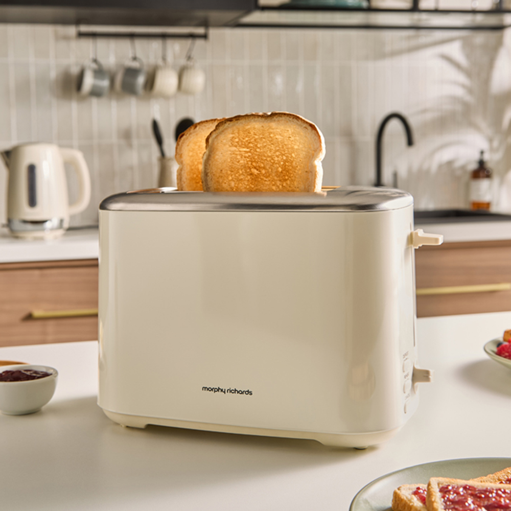 Morphy Richards Equip 222065 Cream Stainless Steel 2 Slice Toaster Image 2