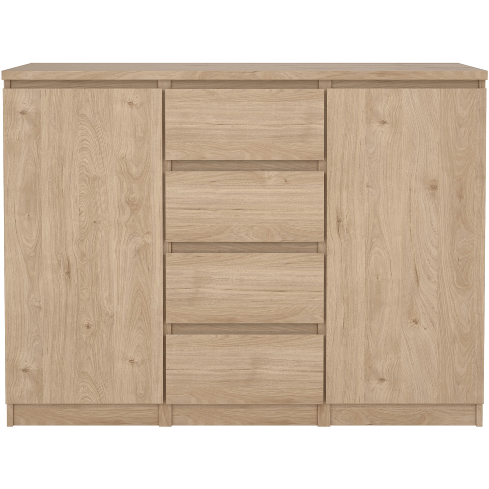 Florence 2 Door 4 Drawer Jackson Hickory Oak Sideboard Image 5