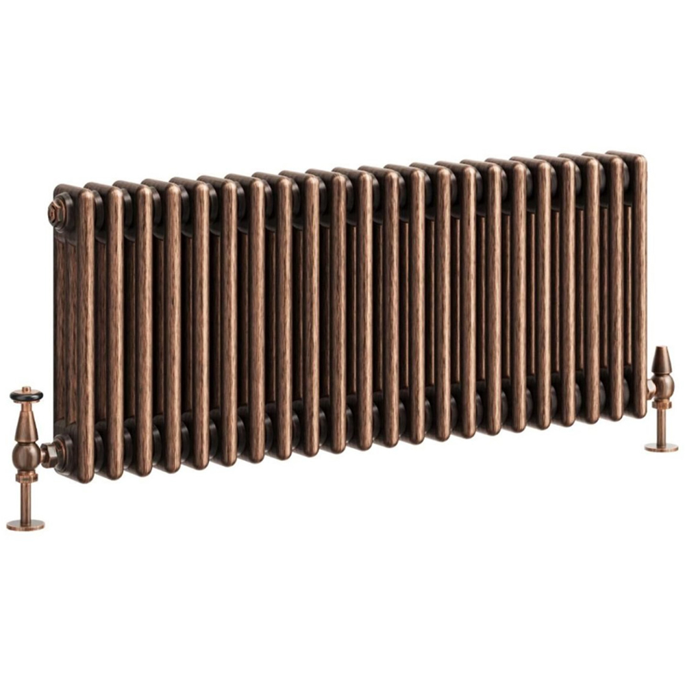 Go Bathrooms Clarence Antique Copper 3 Column 22 Section Radiator 400 x 1010mm Image 1