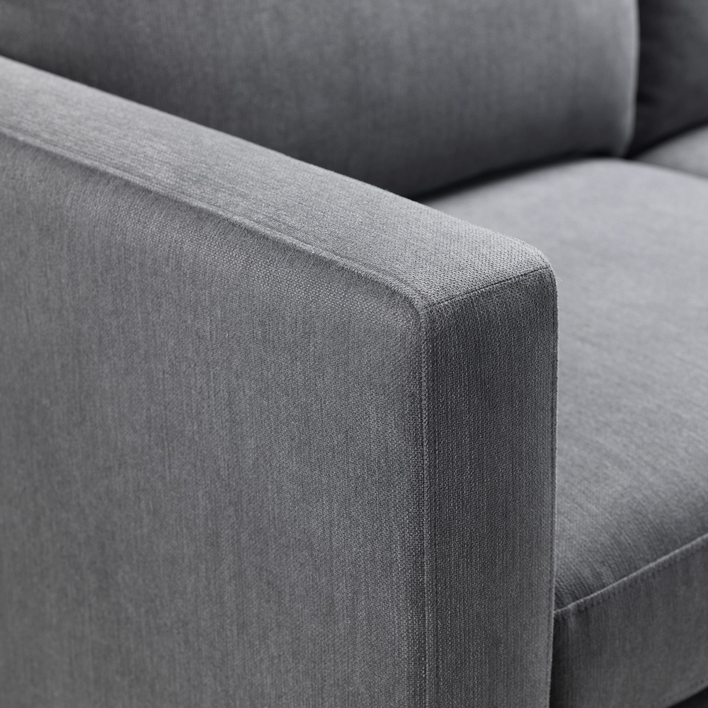 Julian Bowen Marant 3 Seater Grey Corner Sofa Image 5