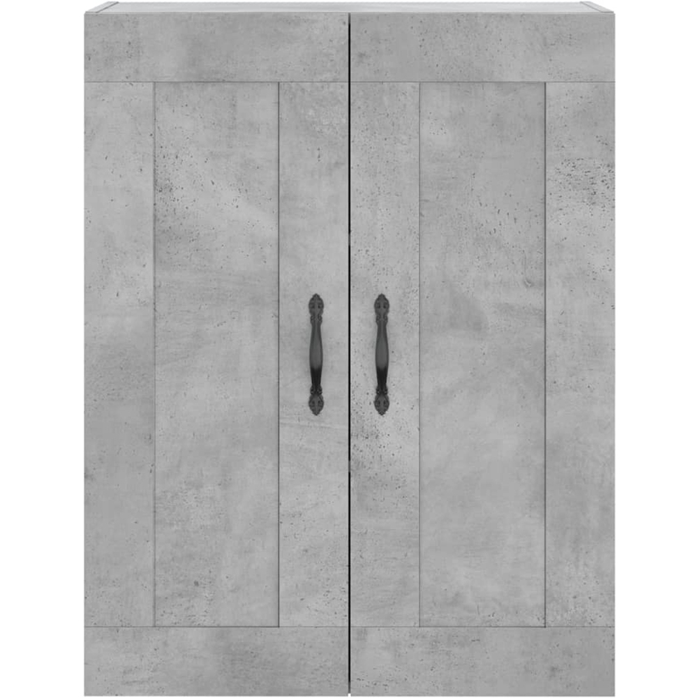 vidaXL 3 Door 3 Drawer Concrete Grey Highboard Image 6