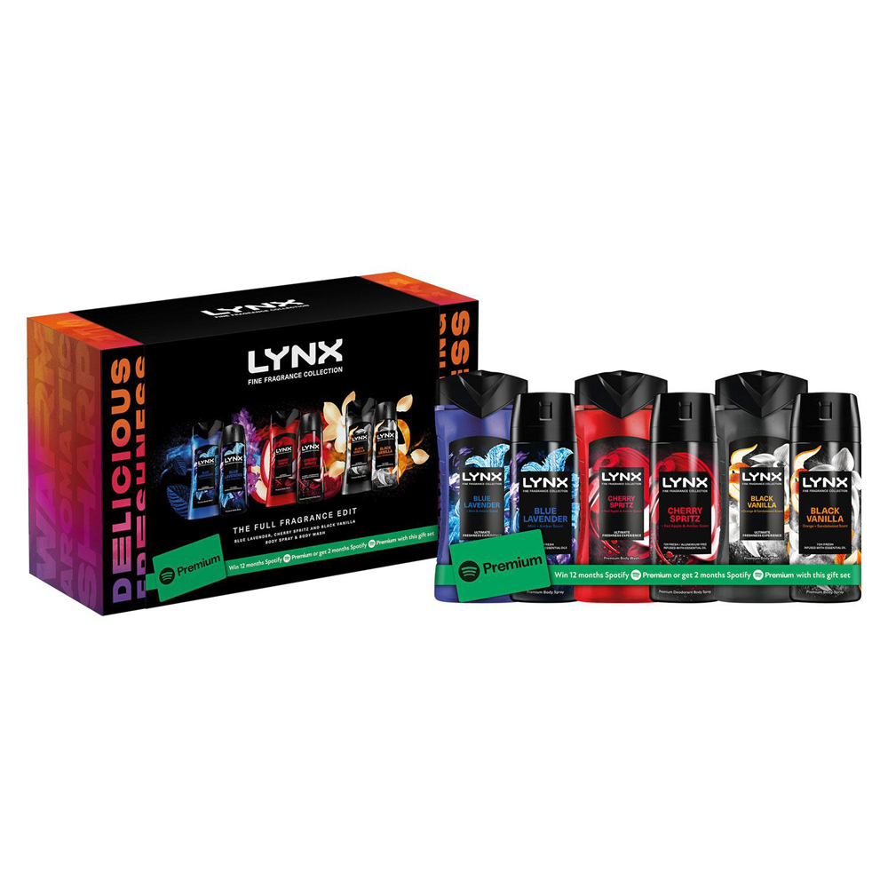Lynx Fine Fragrance Body Wash and Spray Gift Set with Spotify Bonus Image 2