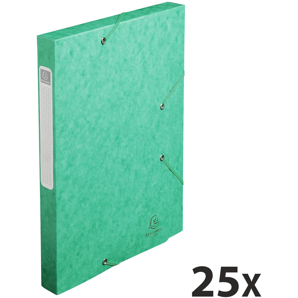 Exacompta Green Pressboard A4 Box File 25mm 25 Pack Image 8