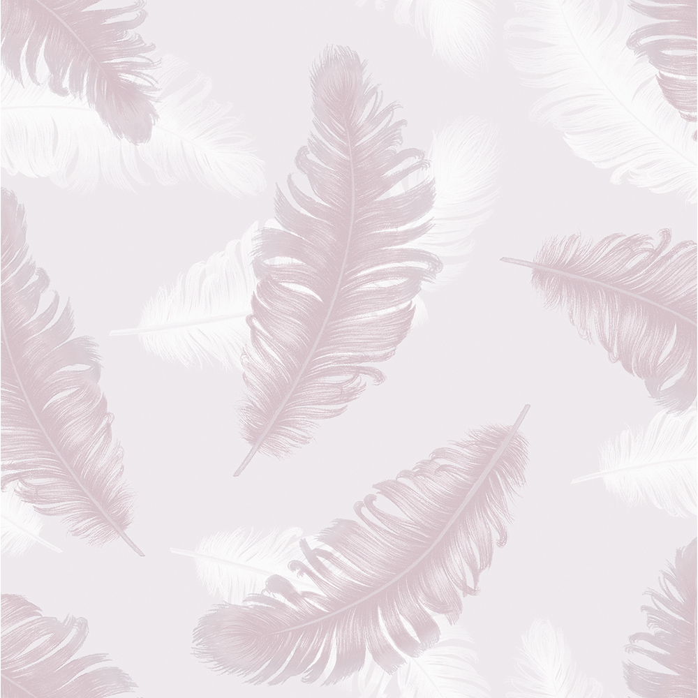 Belgravia Decor Feather Pink Wallpaper Image 1