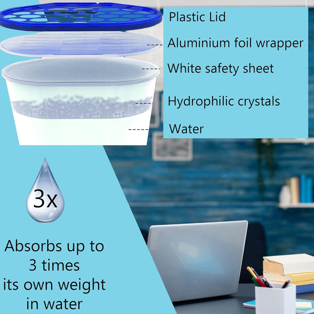 Shatchi 30 Pack 500ml Moisture Absorber Interior Dehumidifier Tub Image 8