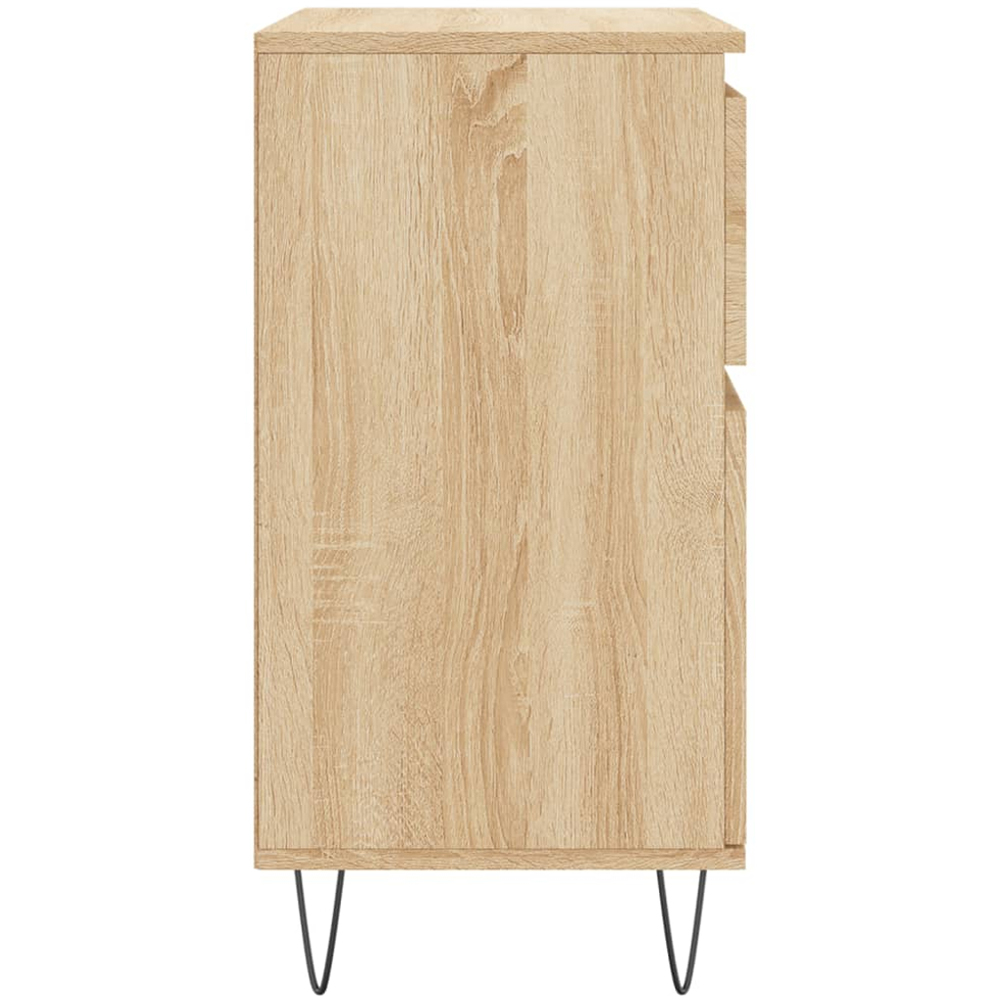 vidaXL 2 Door 2 Drawer Sonoma Oak Sideboard Image 7