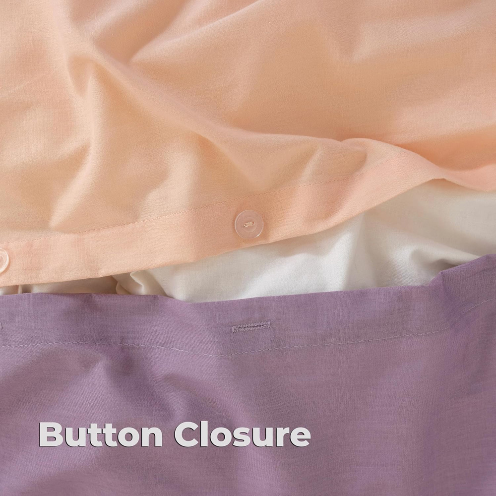 MHG Living Single Purple Reversible Duvet Set Image 6