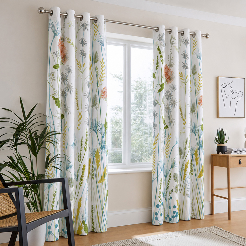 Florelle Bloomfield Ringtop Curtains 168 x 183cm Image 1