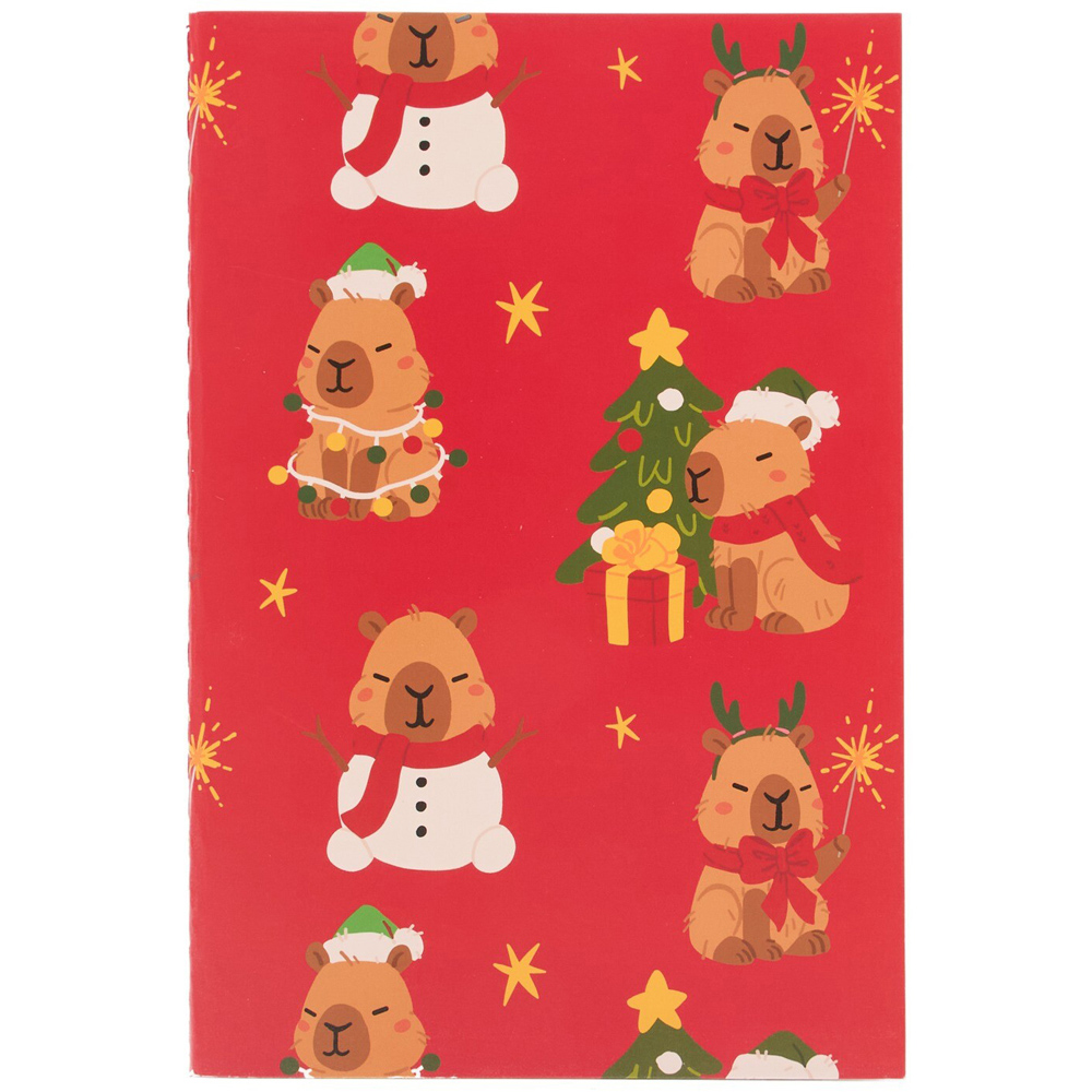 Pack of 3 Xmas Capybara Notebooks Image 3