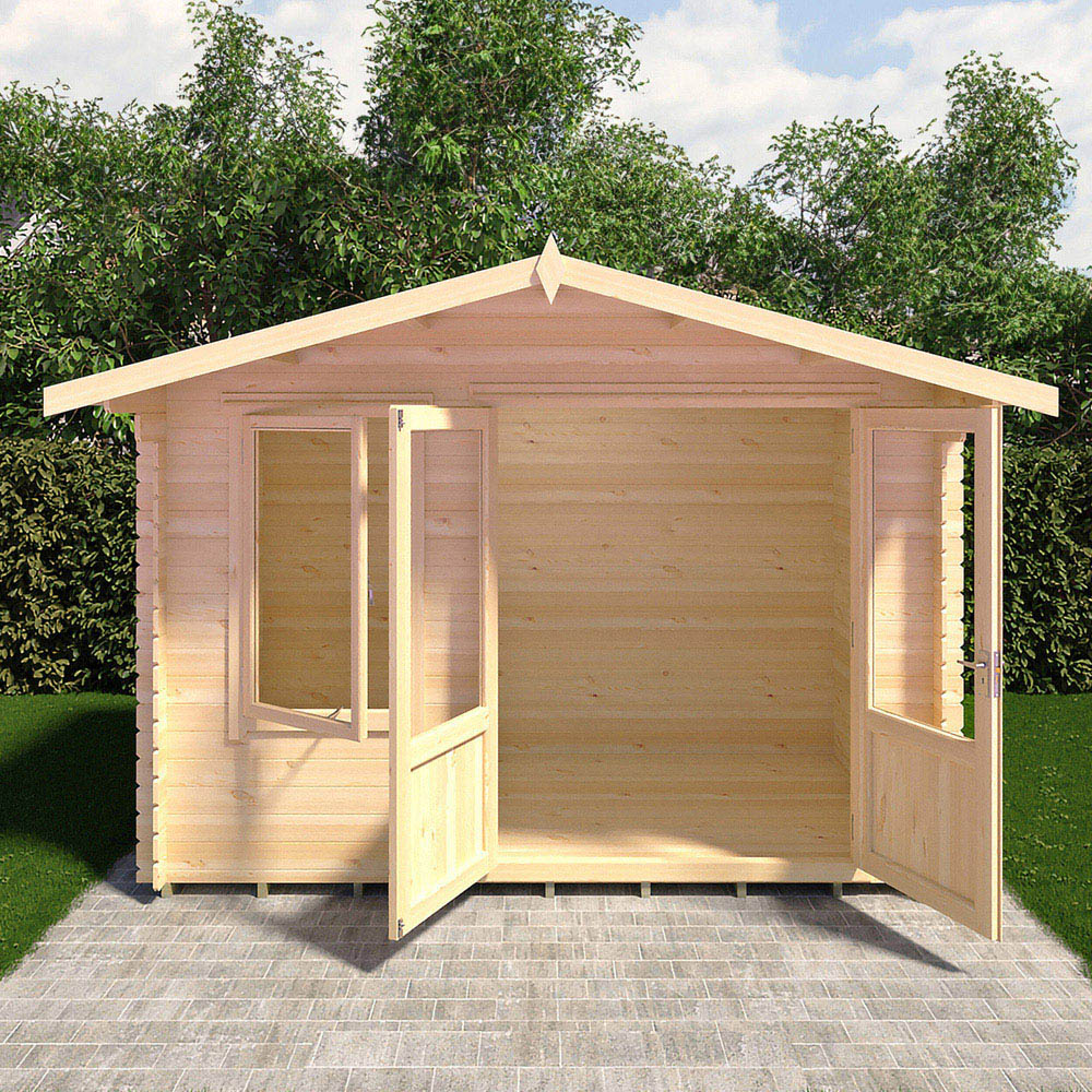 Shire Berryfield 11 x 6ft Apex Garden Log Cabin Image 6