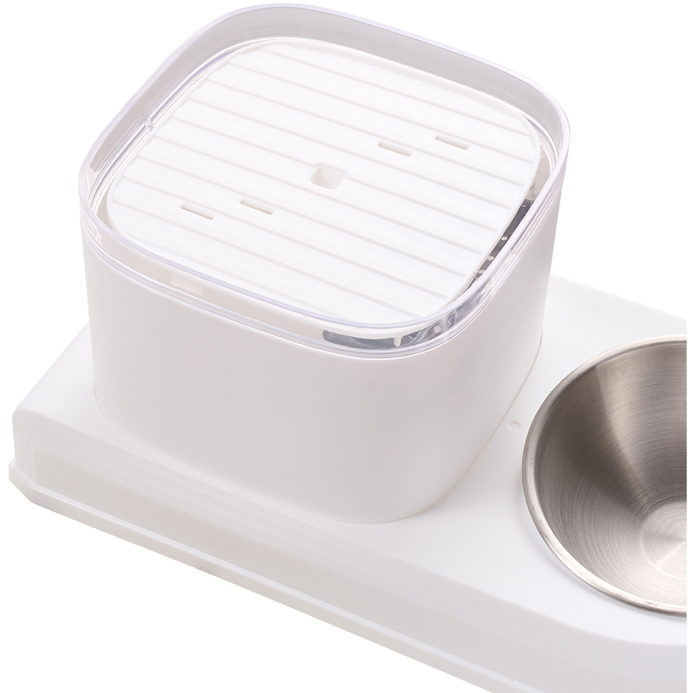 H&O Direct White 2 in 1 Automatic Pet Feeder and Water Dispenser 3L Image 2