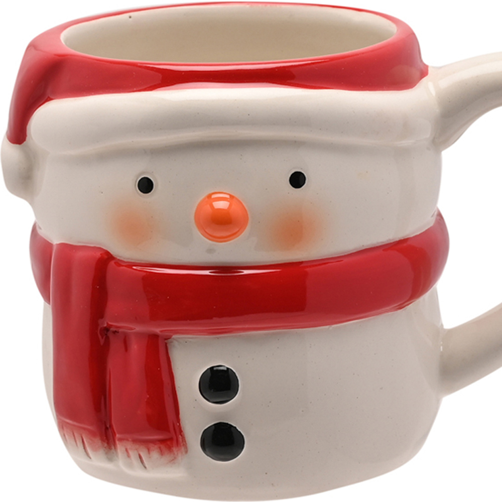 The Seasonal Gift Co. Santa & Friends Snowman Ceramic Mug Small Image 2