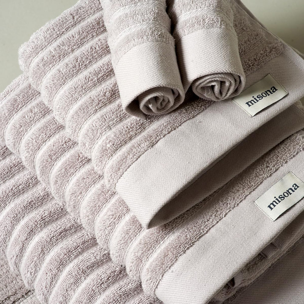 Misona Organic Cotton Light Grey Face Cloth 2 Pack Image 2