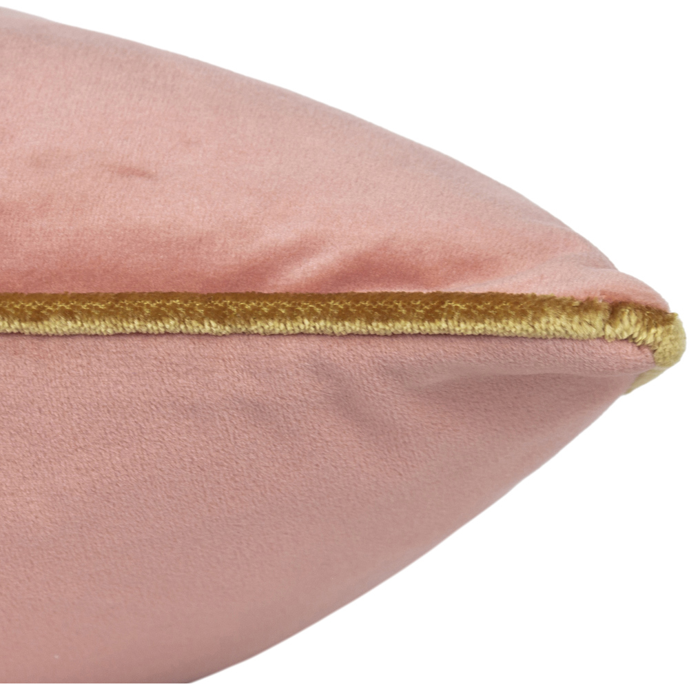 Furn Meridian Blush and Gold Velvet Cushion 45 x 45cm Image 4