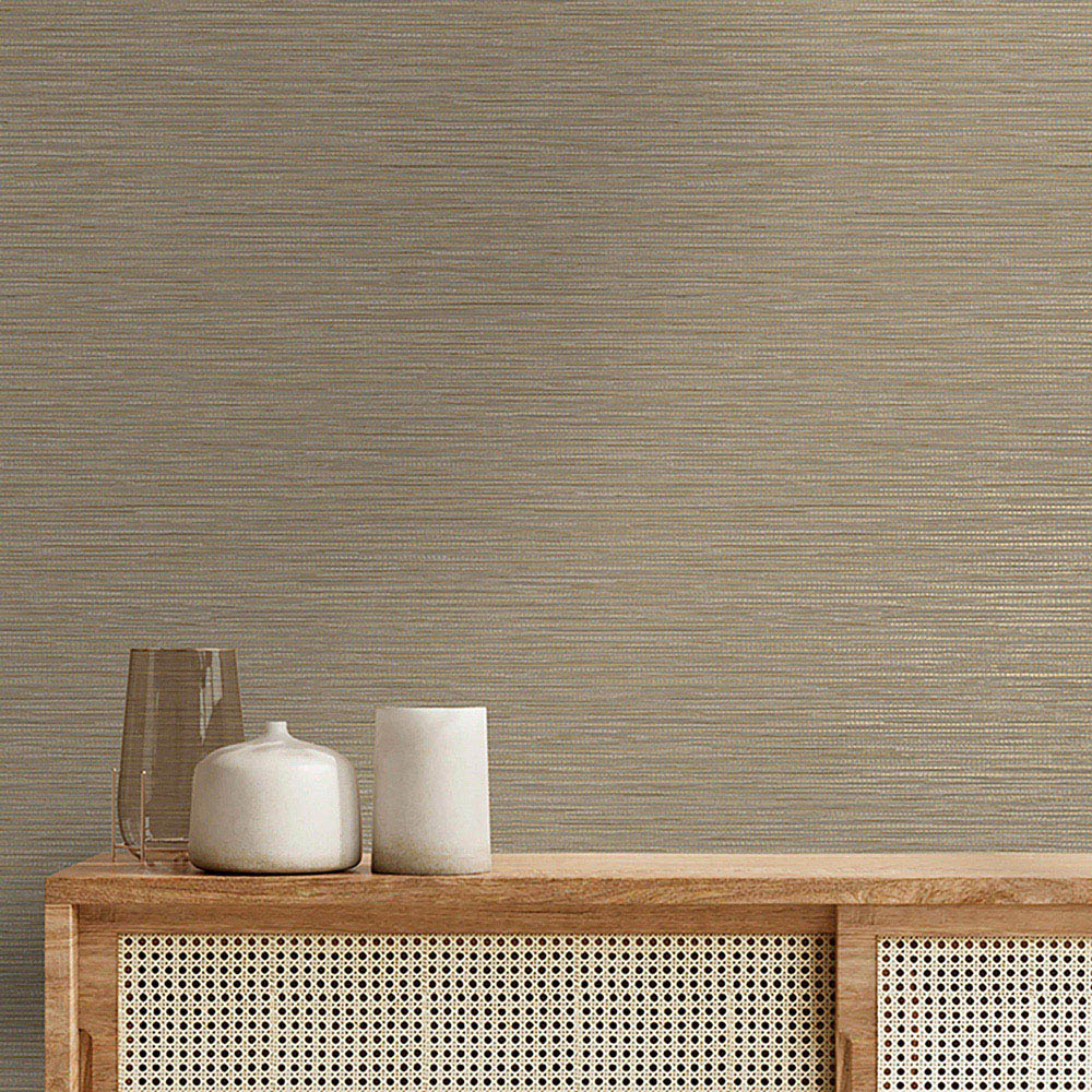 Rasch Wallpaper Grasscloth Texture Taupe Wallpaper Image 3