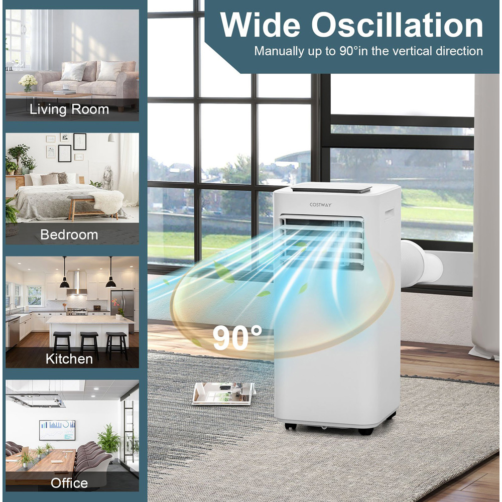 Costway 9000BTU 4 in 1 Portable AC Unit with Remote and App Control Image 7