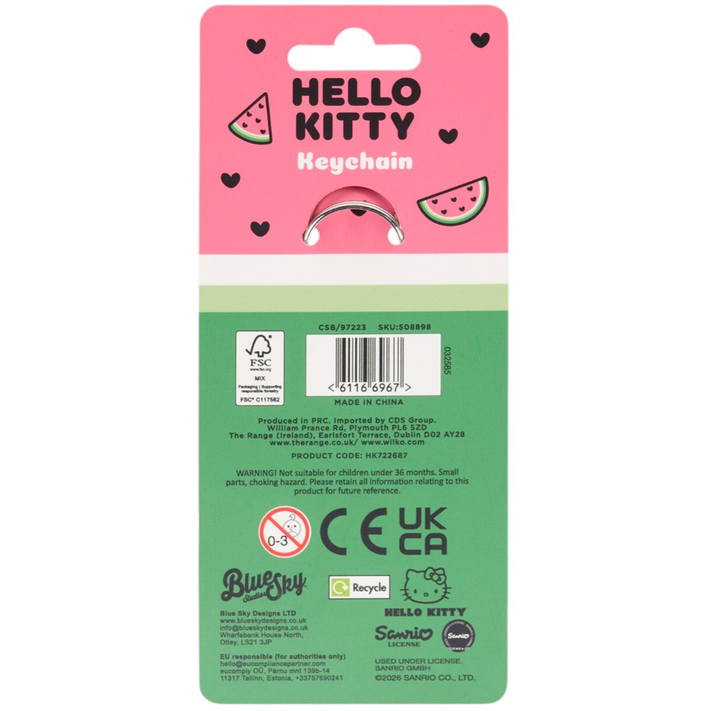 Hello Kitty Watermelon Keychain Image 3