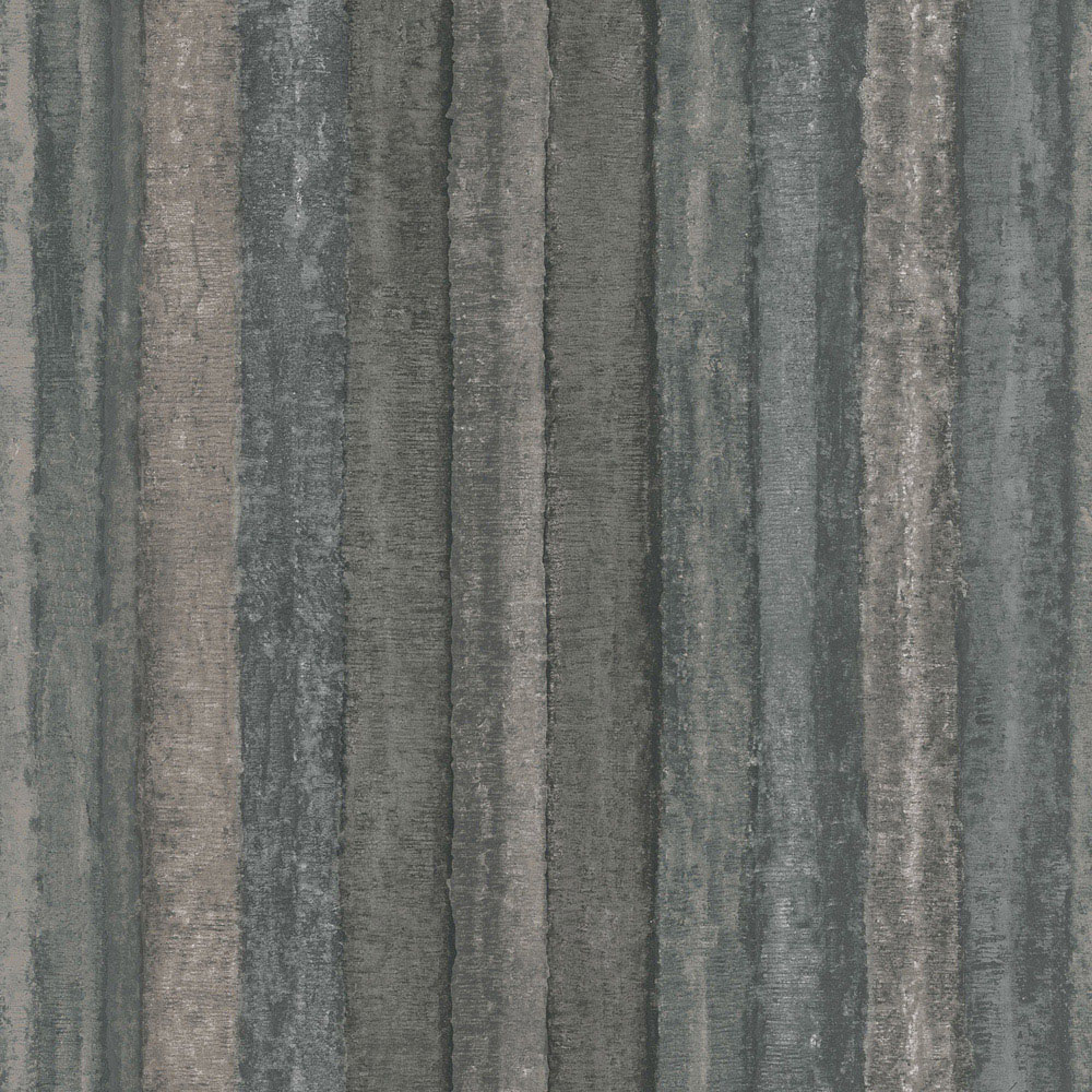 Galerie Ambiance Stripe Grey and Silver Wallpaper Image 1