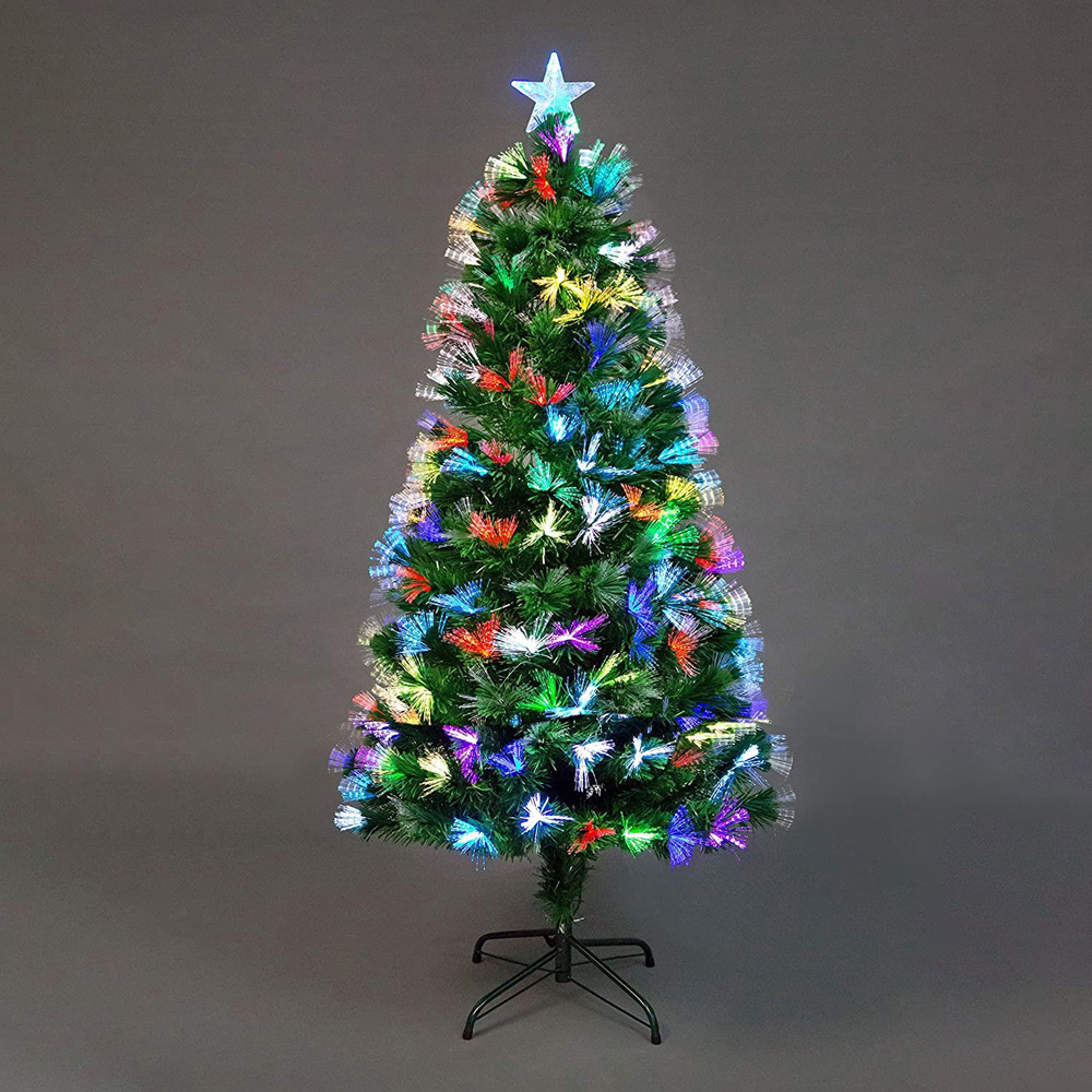 Shatchi Firework Fibre Optic Artificial Christmas Tree 6ft Image 2
