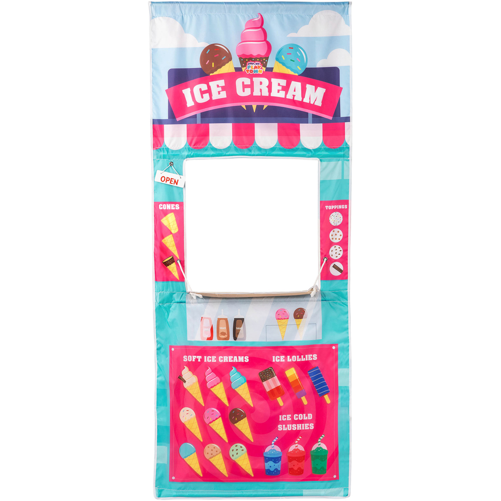 Toyrific Pop Up Playtown Ice Cream Shop Role Play Curtain Image 1