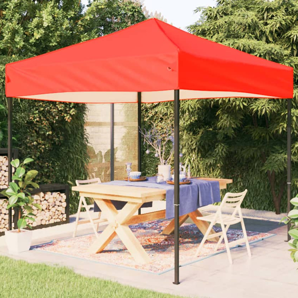 vidaXL 3 x 3m Red Foldable Party Tent Image 1