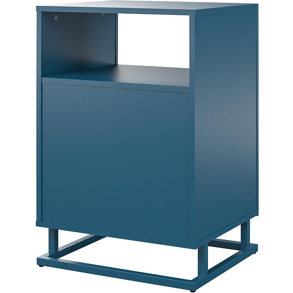 Novogratz Regal 3 Shelf Blue Turntable Stand Image 3