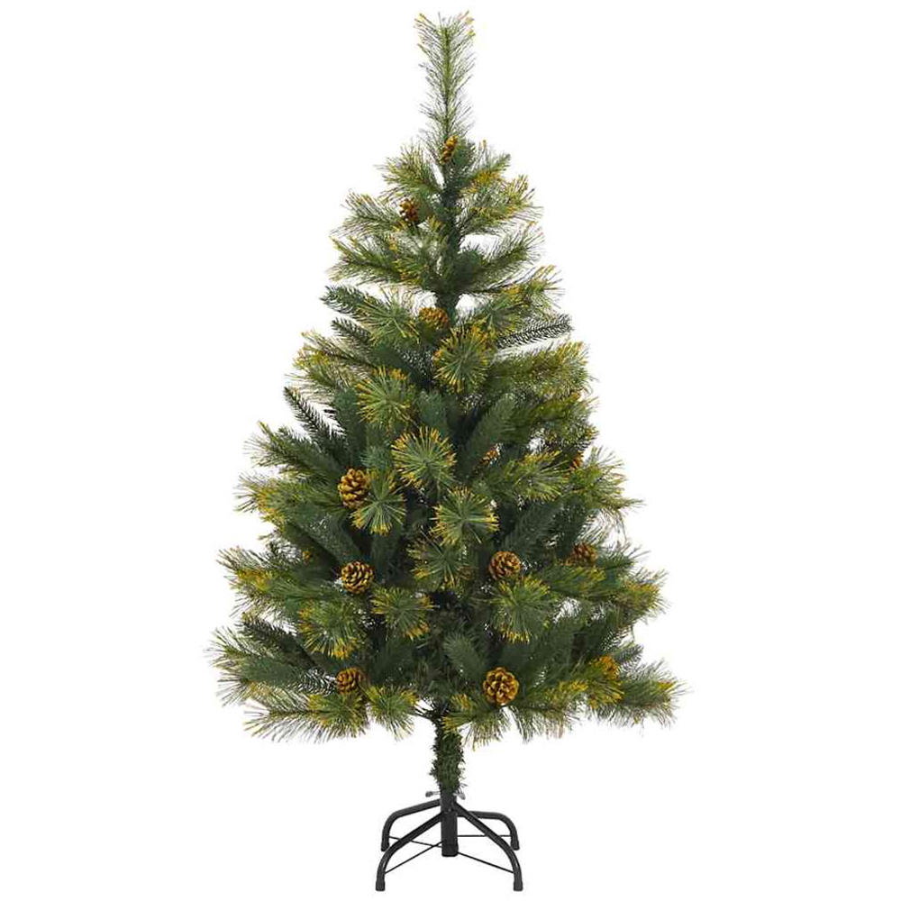 vidaXL Pre-Lit Lilac Baubles and Pinecones Green Artificial Christmas Tree 5ft Image 5