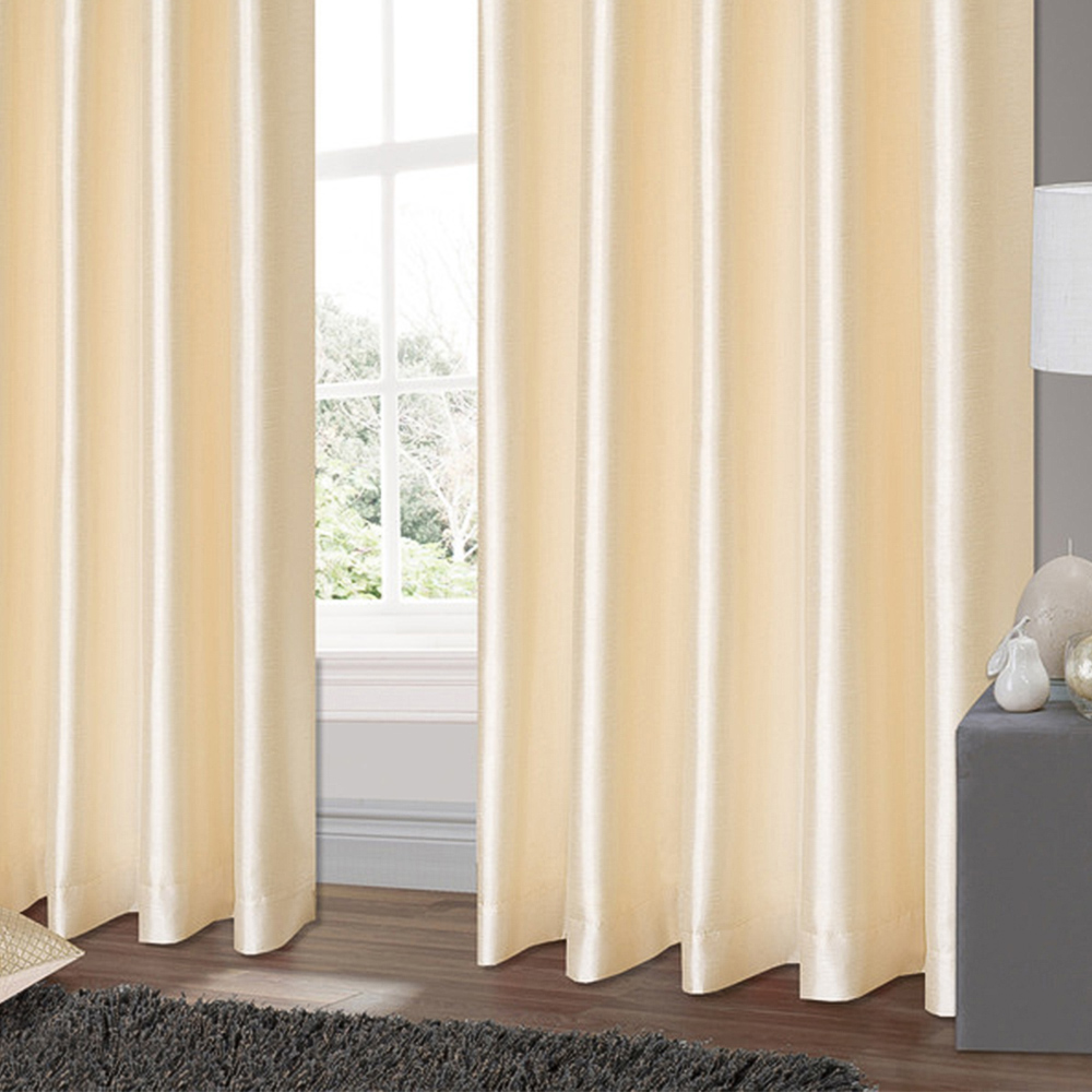 Intimates Belleza Cream Eyelet Curtains 117 x 137cm Image 3