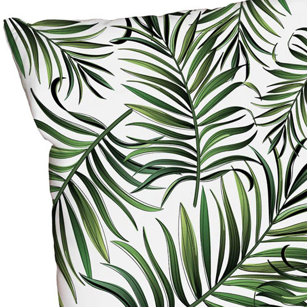Benjamin Tate Design Green Leaves Outdoor Cushion 60 x 60cm Image 2