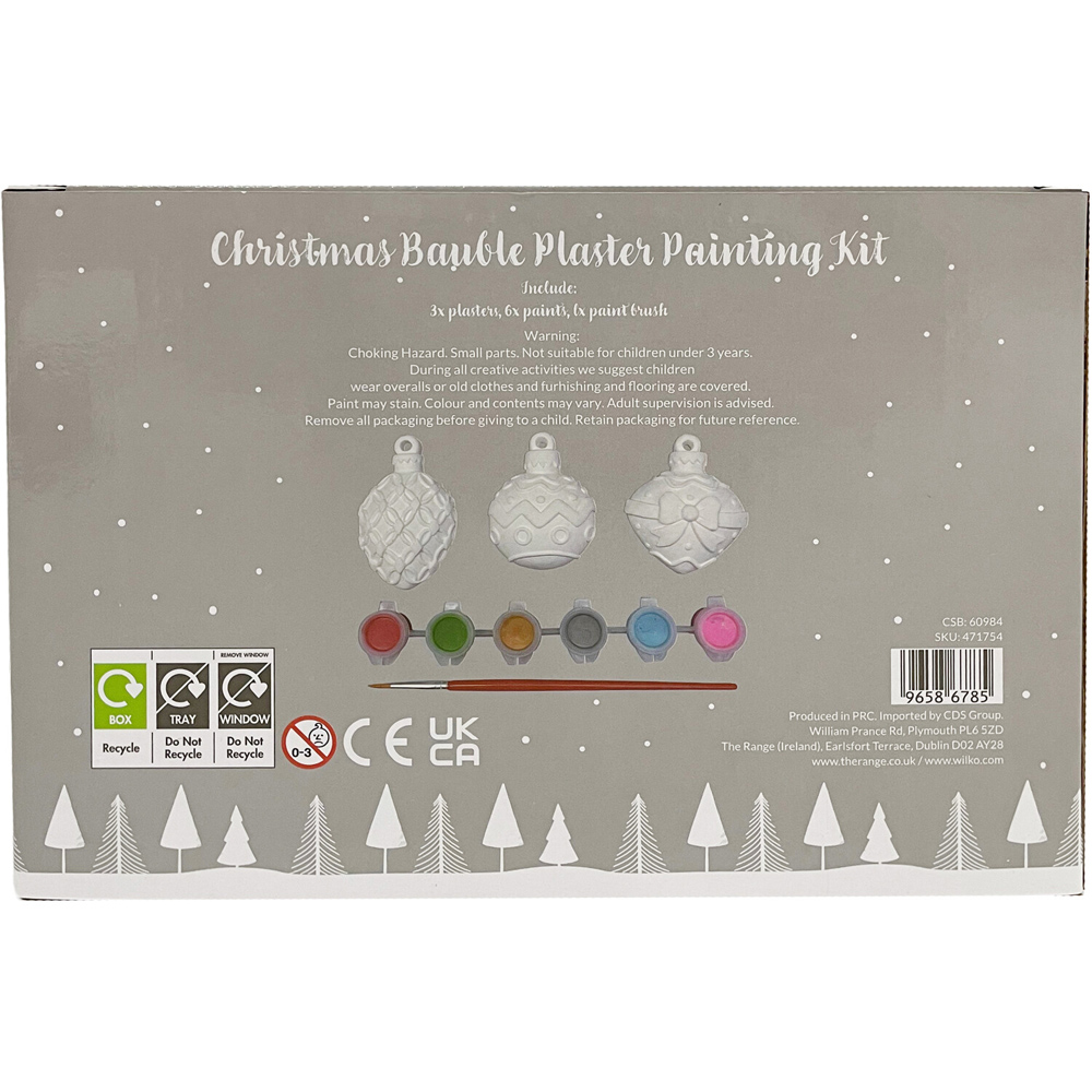 Christmas Bauble Painting Kit - White Image 3