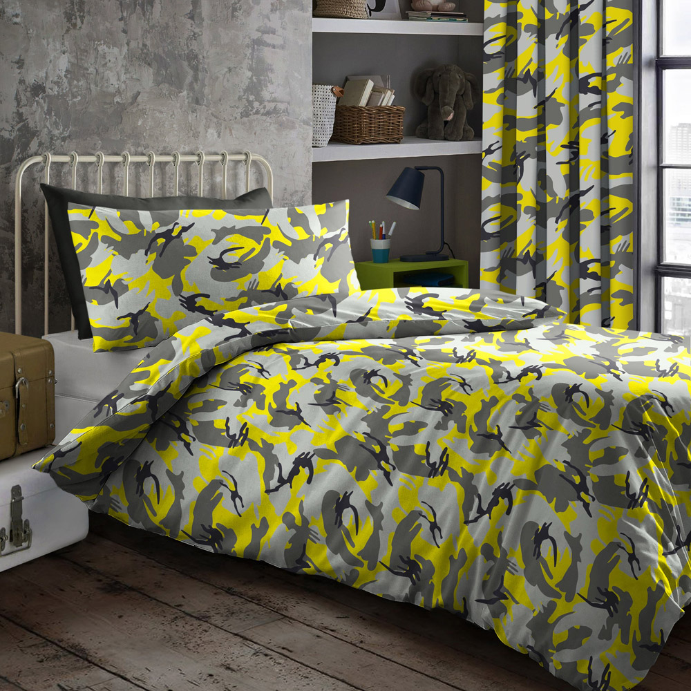 Velosso Small Camouflage Yellow Fitted Sheet Image 3
