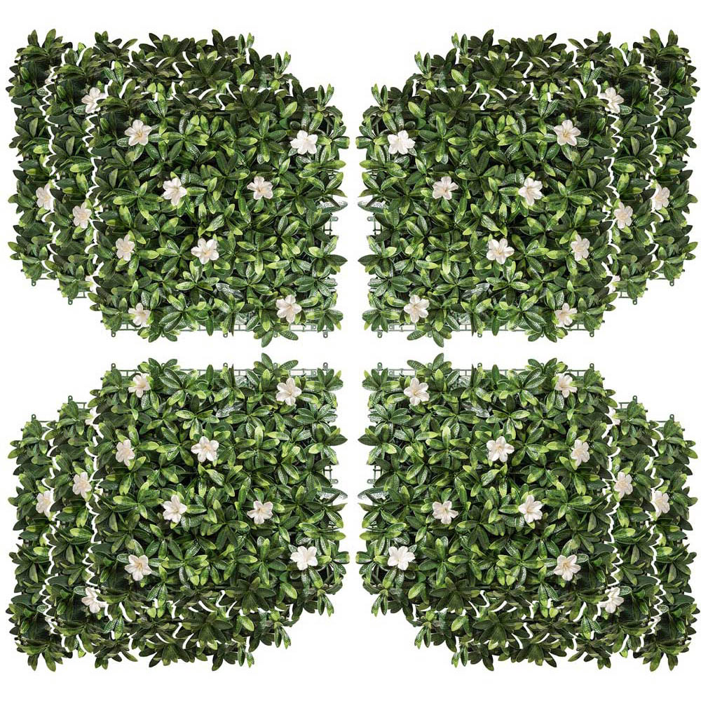 Outsunny 12 Piece Artificial plant Wall Panel Image 2