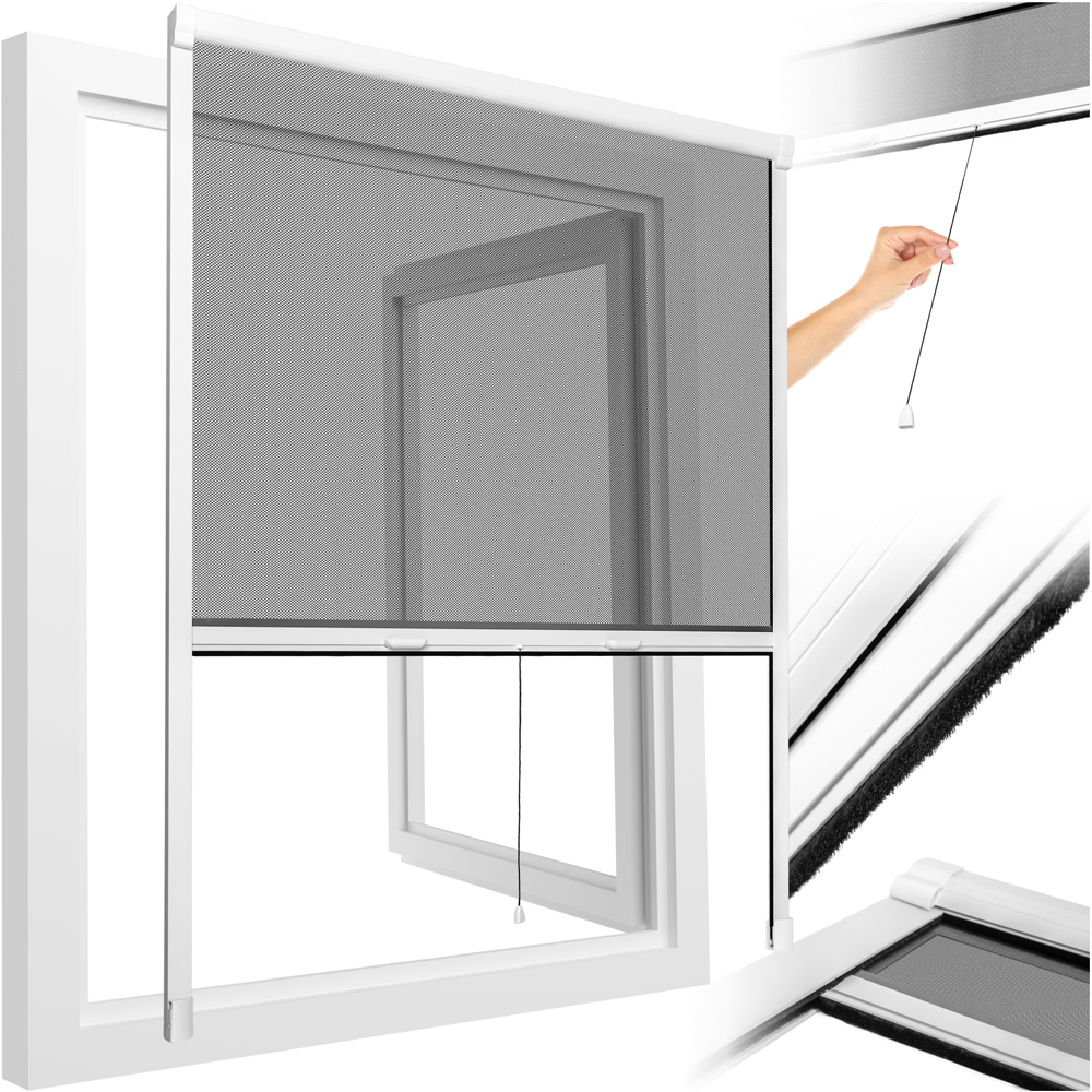 tectake Fly Screen Roller Blind 160 x 110cm Image 2