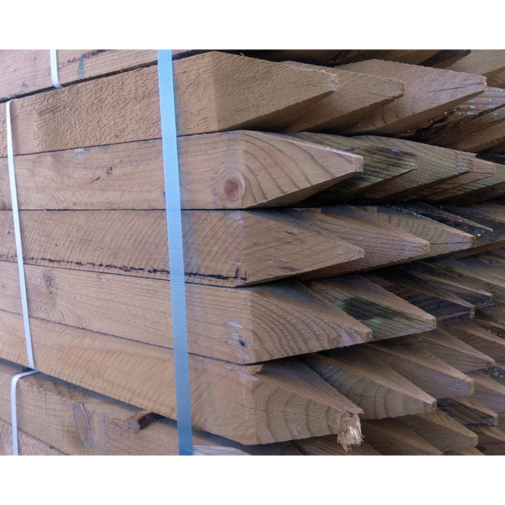 Inspirational Gifting Square and Pointed Wooden Tree Stake 1.2m x 45mm 10 Pack Image 2