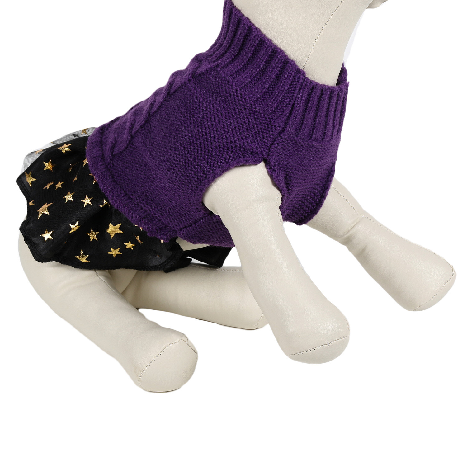 Pet Halloween Jumper Dress - Purple / 20cm Image 2