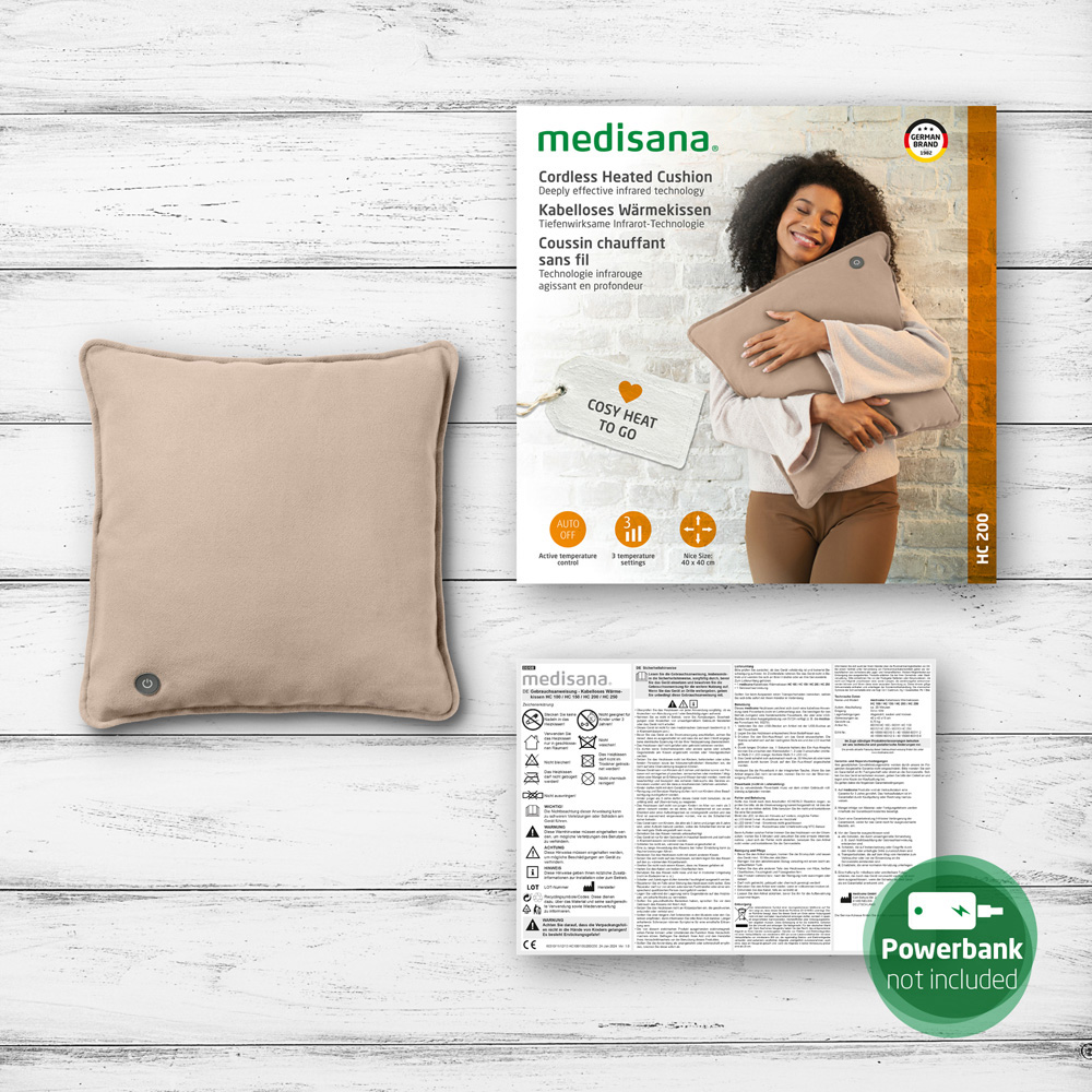 Medisana HC 200 Sand Interior Heated Cushion Line Image 4