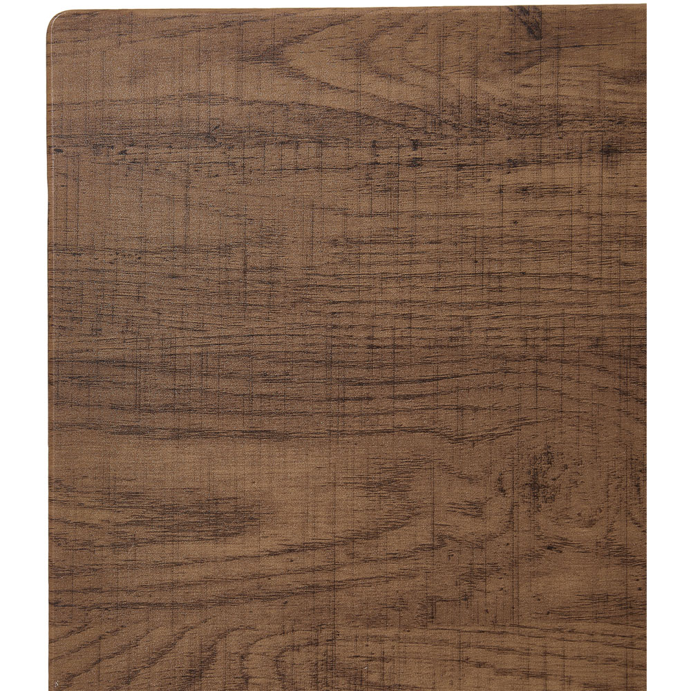 Living and Home 4 Seater Oak and Black Dining Set Image 5