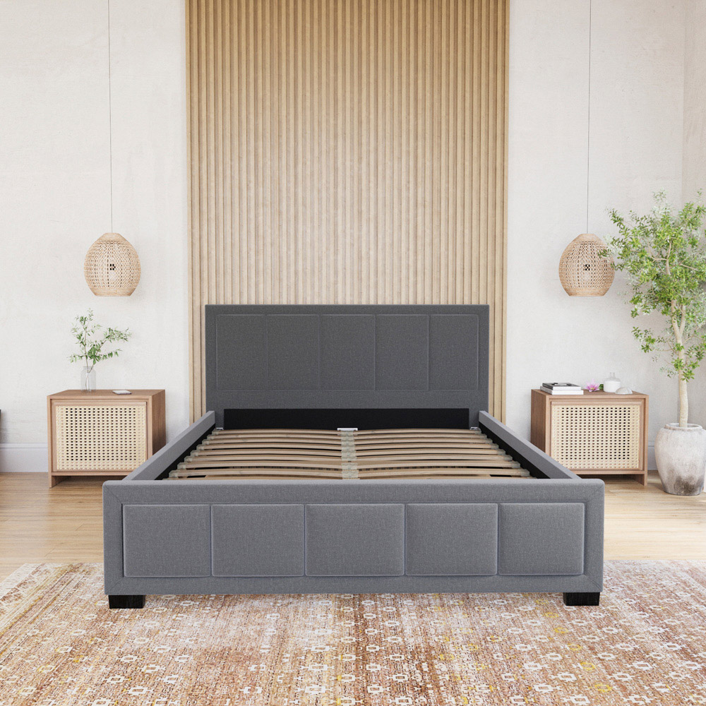 Vida Designs Vanita Double Dark Grey Bed Frame Image 6