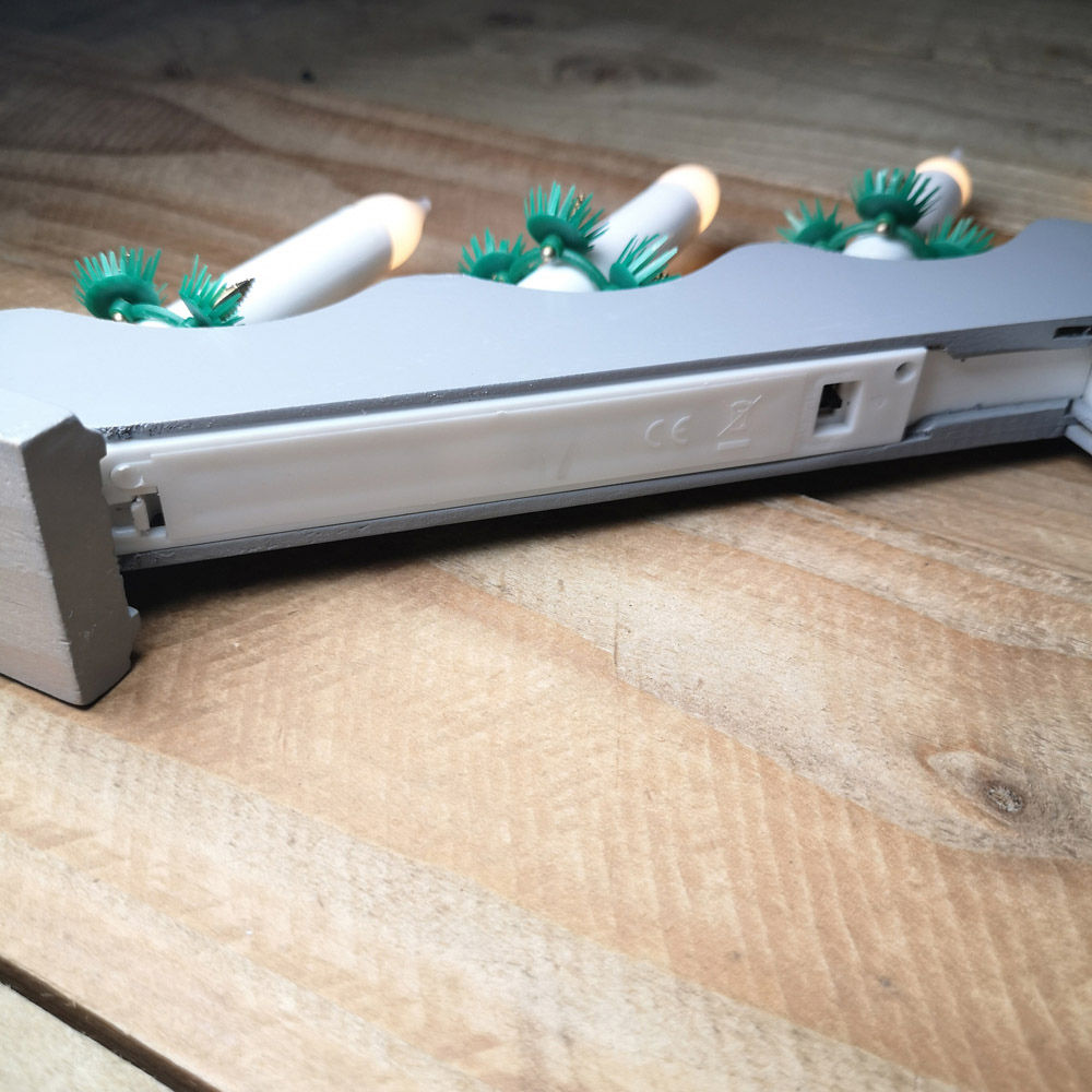 Samuel Alexander Grey Wooden Christmas Candle Bridge Image 4