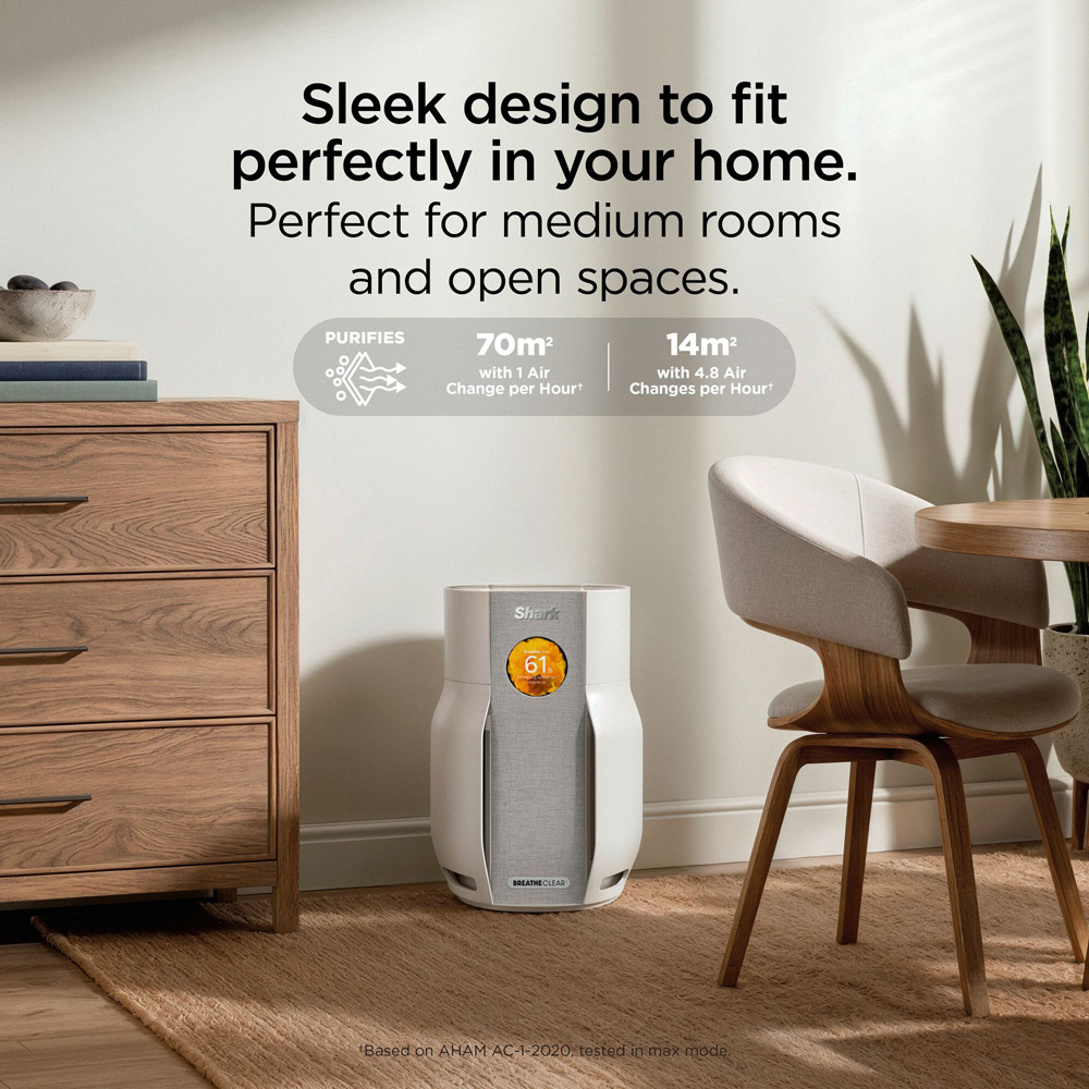 Shark BreatheClear HP162UK Dove Air Purifier with NeverChange6 25W Image 4