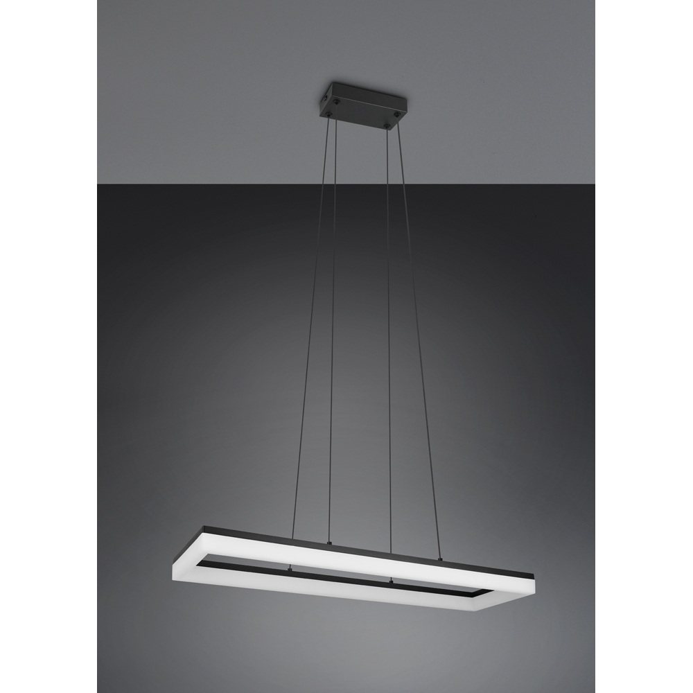 TRIO Camino Matt Black LED Pendant Light Image 6