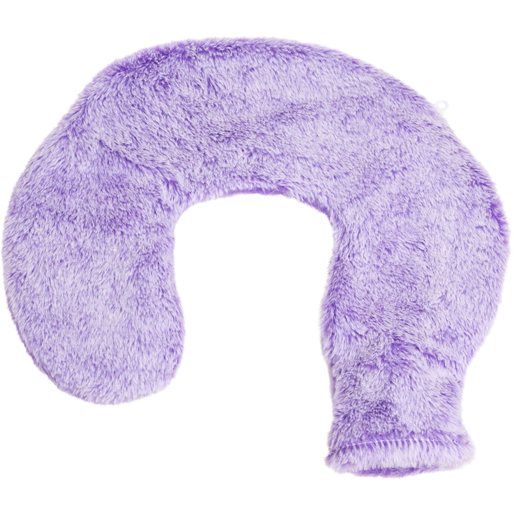 Bauer Professional Purple Soft Faux Fur Fleece Neck and Shoulder Hot Water Bottle Image 1