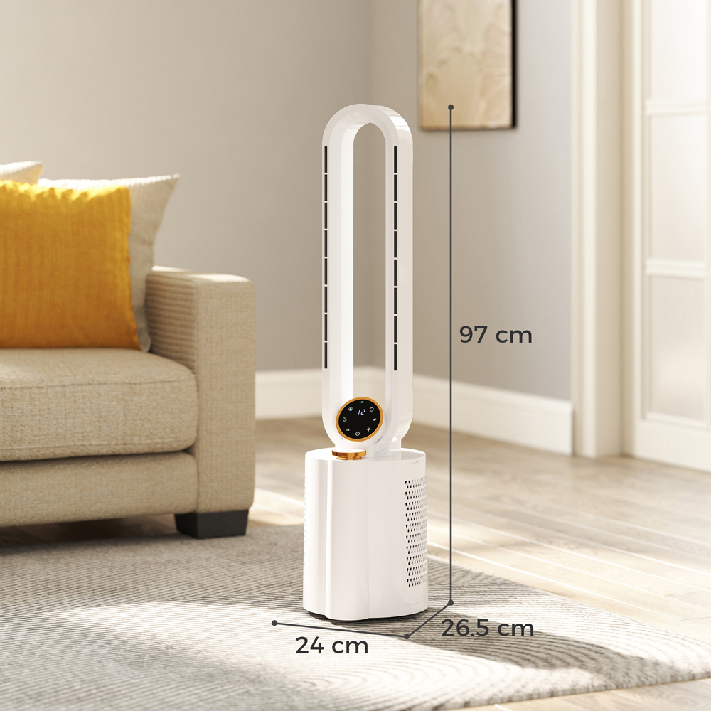 Portland Bladeless Oscillation Tower Fan 38 inch Image 9