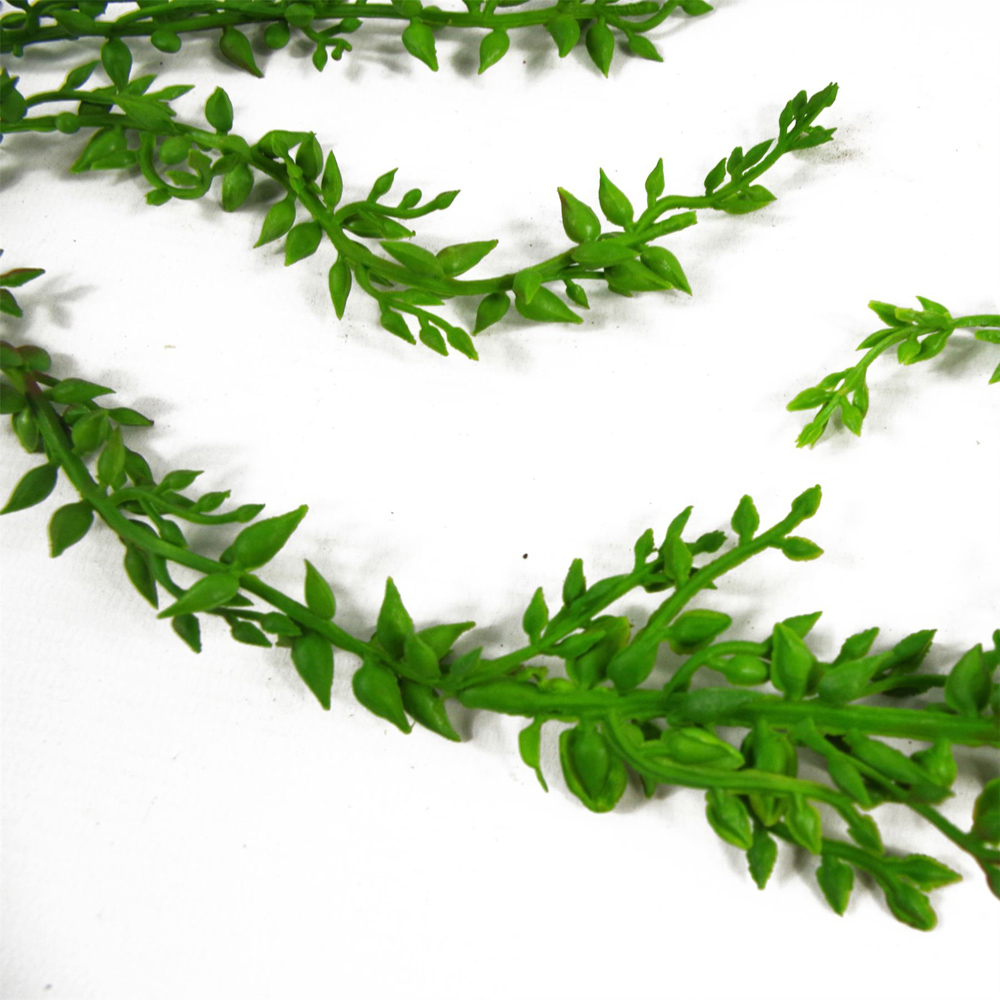 Leaf Artificial Hanging Fig Fern Plant 58cm Image 3