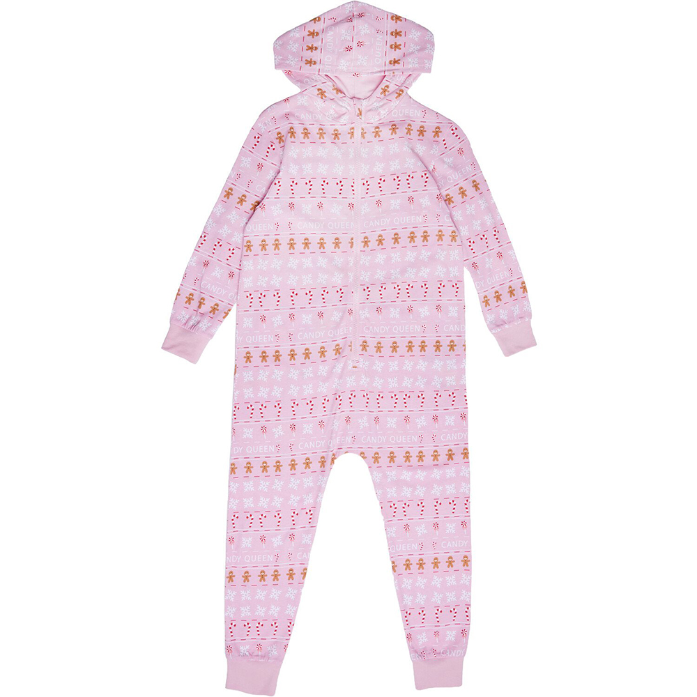 Xmas Gingerbread Onesie - Pink / 8-10 Years Image 1
