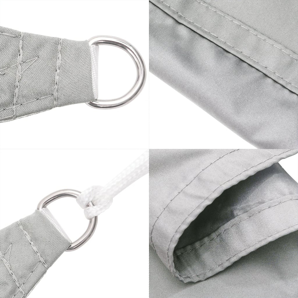 vidaXL Grey Triangular Sun Shade Sail 4 x 4 x 5.8m Image 6